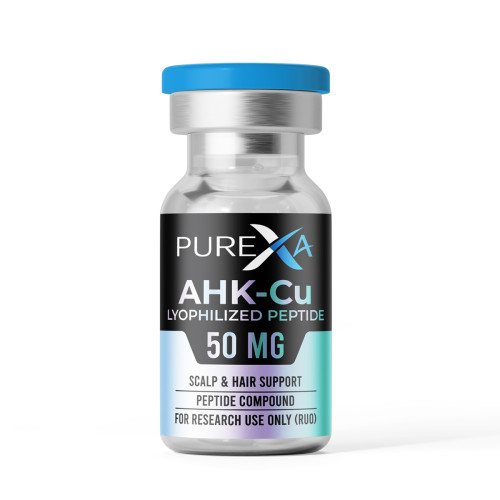 AHK-Cu Copper Peptide 50mg Hair Growth Support AHK-Cu Copper Peptide 50mg vial for scalp hair growth support