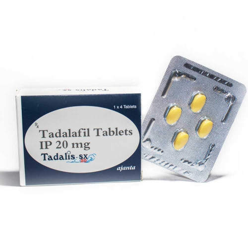 Tadalis SX20 Tadalafil 20mg tablets by Ajanta Pharma