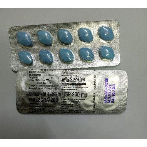Malegra 200mg - Generic Viagra by Sunrise Pharma