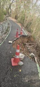 Concerned Local Residents Call for Repair of Damaged Exercise Path Near Buddha Hill in Pattaya