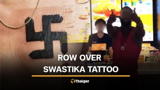 Swastika tattoo leads to argument between Thai woman and foreigner