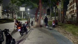 Motorcyclist Seriously Injured After Losing Control and Crashing into Tree on Pattaya Sidewalk, Speed a Factor