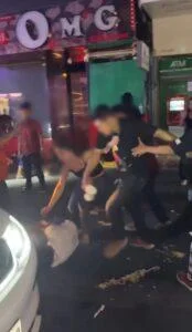 Pattaya Police Investigating Viral Video of Wild Chaotic Brawl on Walking Street