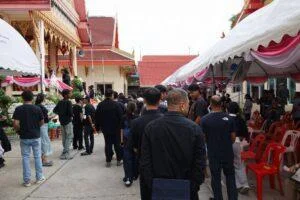 Pattaya Mourns the Loss of Shop Owner Allegedly Murdered by Drunken Pattaya Police Officer on Walking Street During Songkran in Emotional Farewell Ceremony