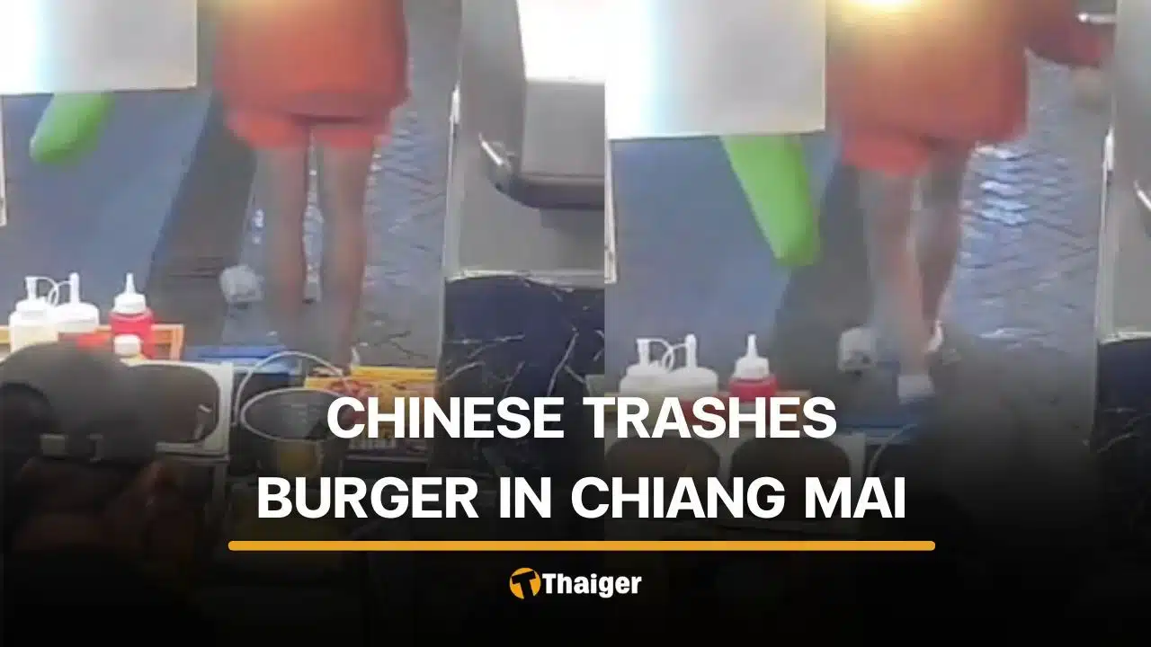Customer throws, stomps on food over Chiang Mai order mix-up