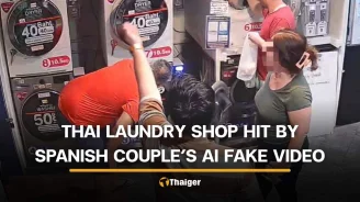 Spanish couple allegedly fake assault video to discredit Chiang Mai laundry shop