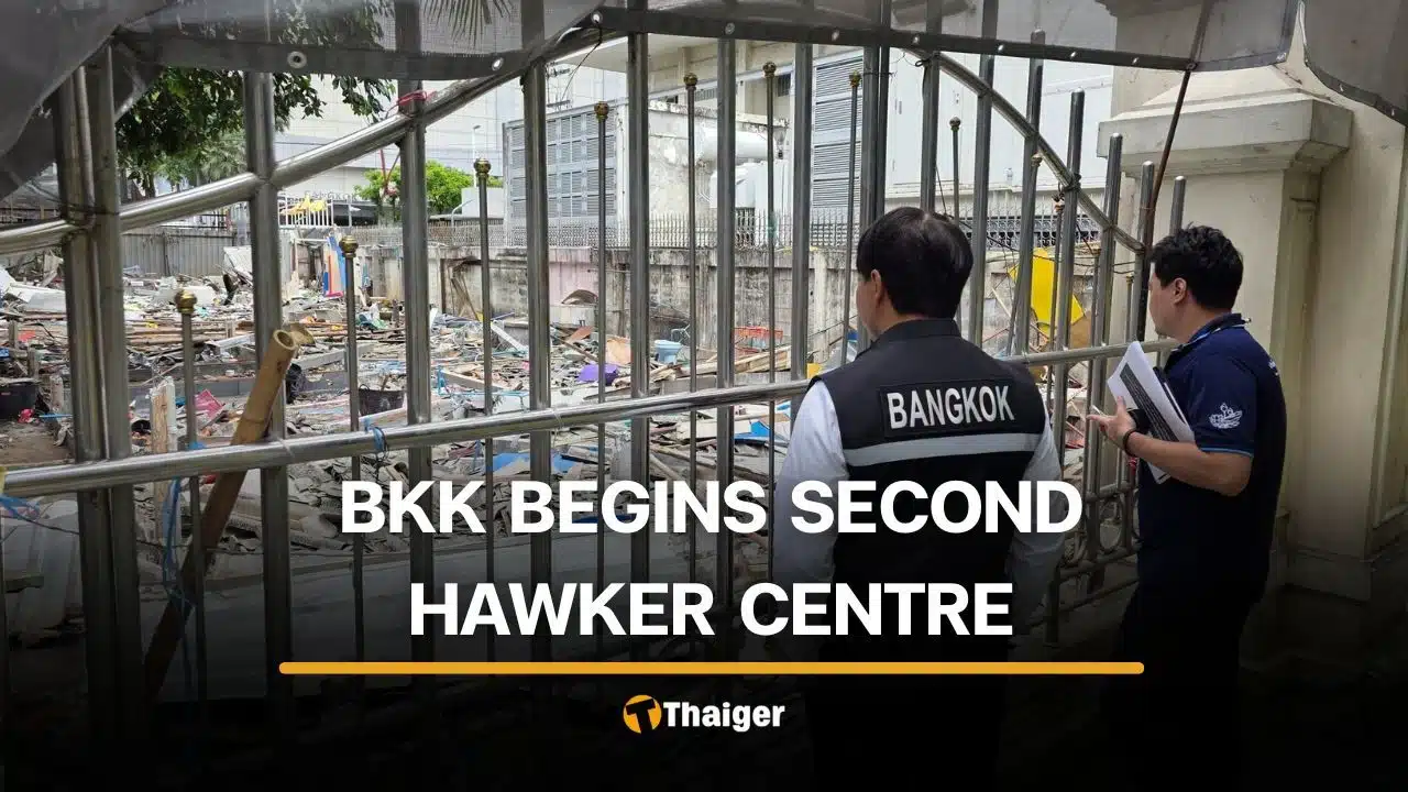 Bangkok starts work on second street food hub near Pathumwananurak Park