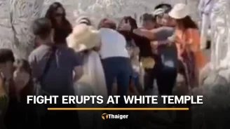 Taiwanese and Thai tourists brawl at Chiang Rai’s White Temple