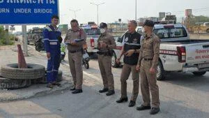 Tragic Chinese New Year Accident in Chonburi as 22-Wheeler Truck Crushes Motorcycle, Killing Two Riders