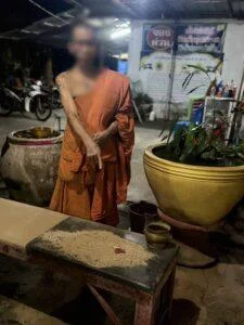 Authorities Arrest Armed Abbot’s Disciple for Meth Use at Chonburi Temple, Leading to Discovery of Hidden Drugs and Defrocking of Abbot Himself