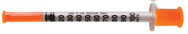 1.0ml U-100 syringe